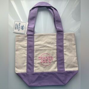 TRADER JOE’S MINI PURPLE CANVAS TOTE